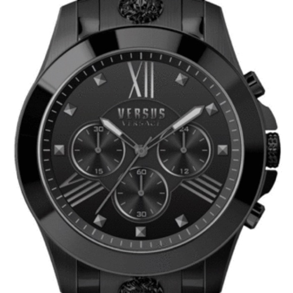 Versus Versace Black Chronograph Watch